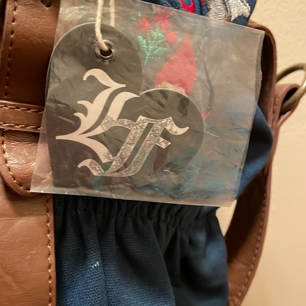LOUNGEFLY Purse Gnome Themed with Leather Trim - Picture 5 of 8
